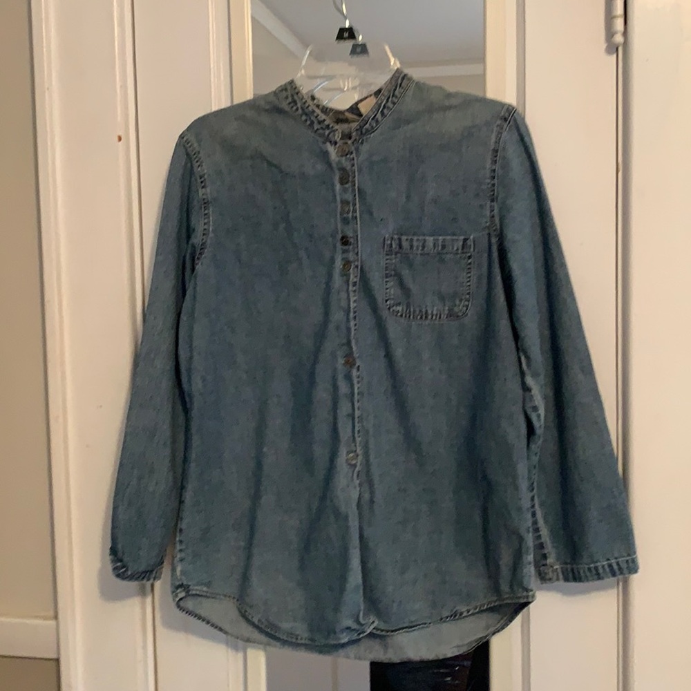 denim top